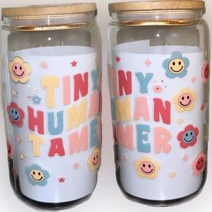 TINY HUMAN TAMER BEER CAN GLASS